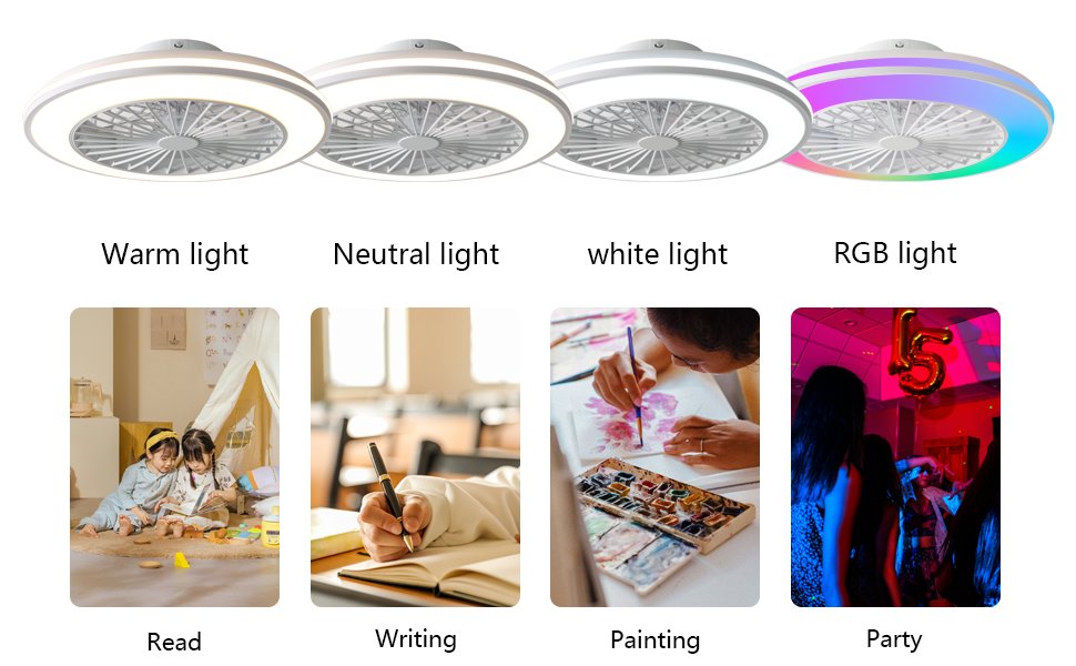 1076rgb Flush Mount Bladeless Fan Light Details (6)