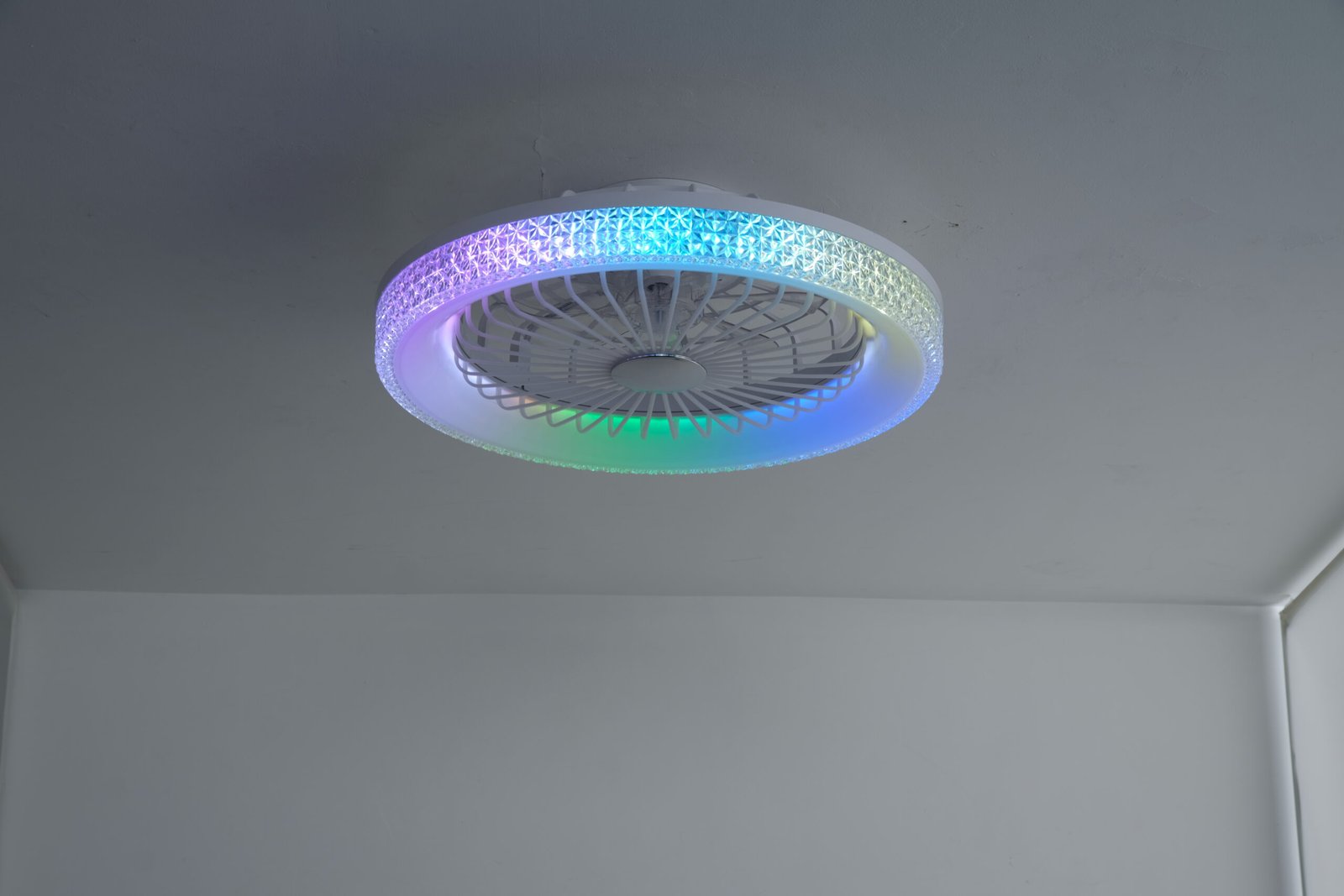 1152 White Rgb Flush Mount Bladeless Fan Light Real (4)