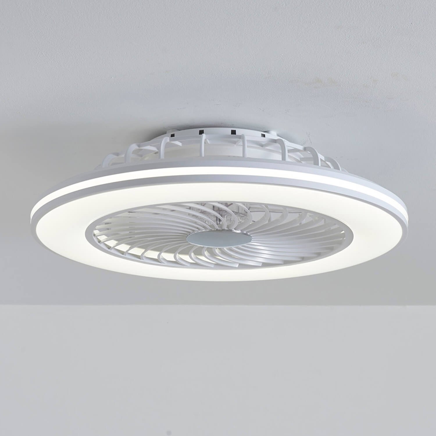 1155 Backlight Flush Mount Bladeless Fan Light Real (0)