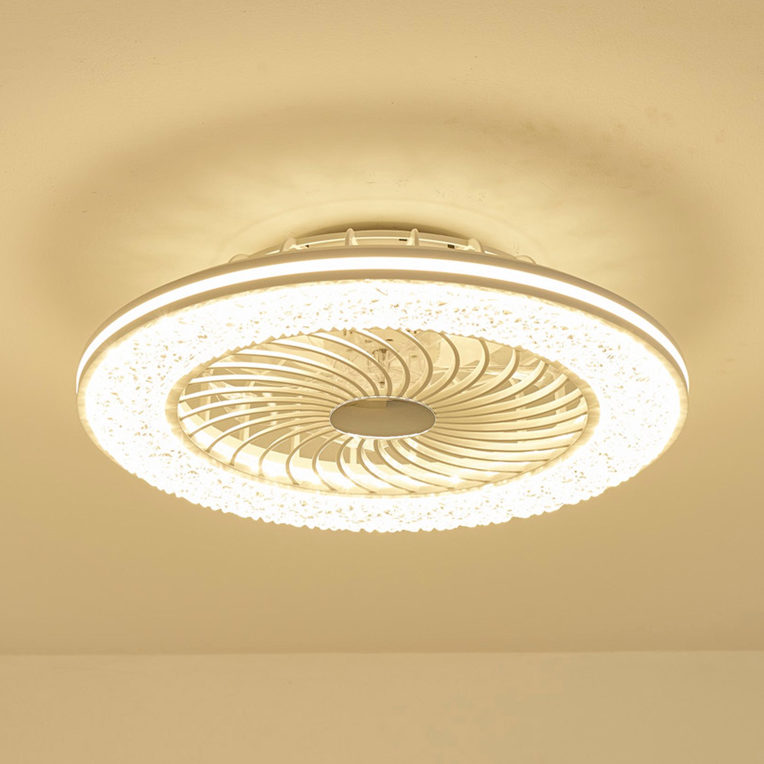 1156 Backlight Flush Mount Bladeless Fan Light (0)