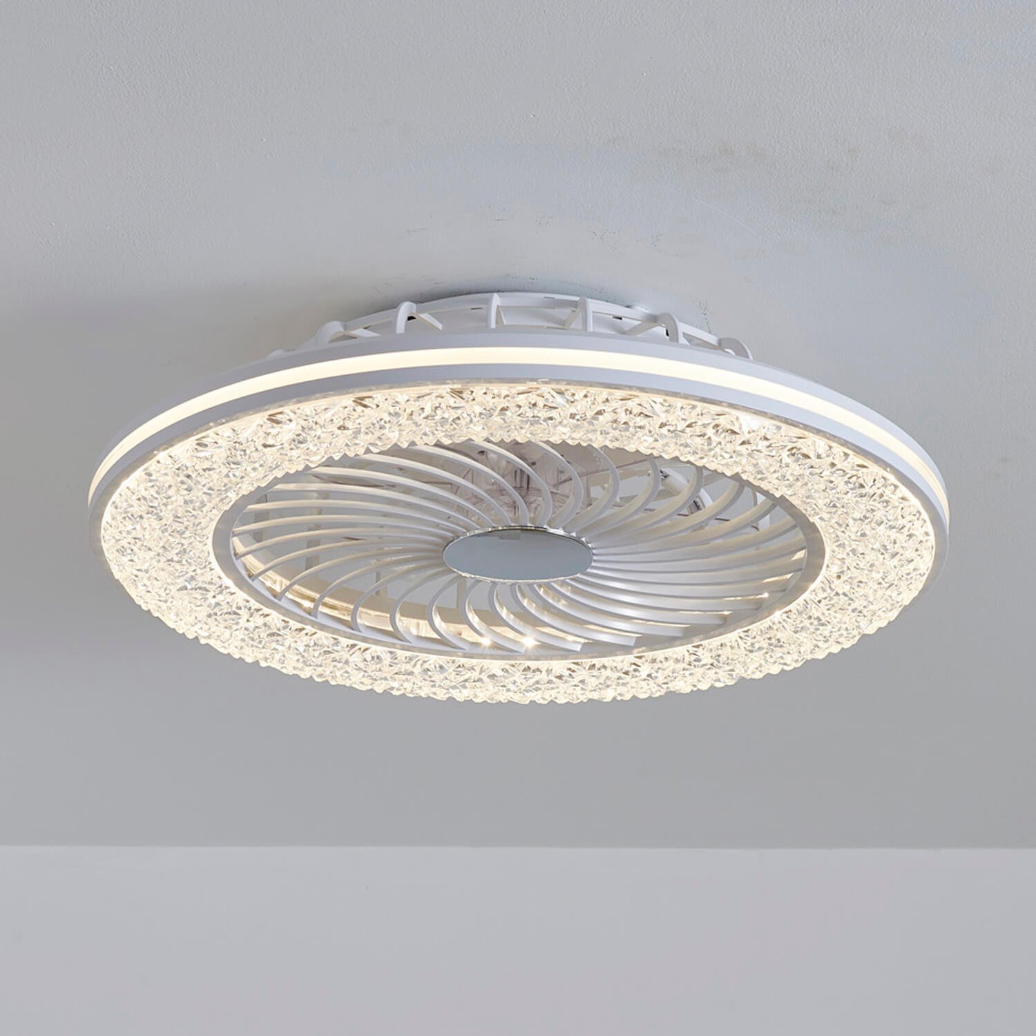 1156 Main Light Flush Mount Bladeless Fan Light (0)