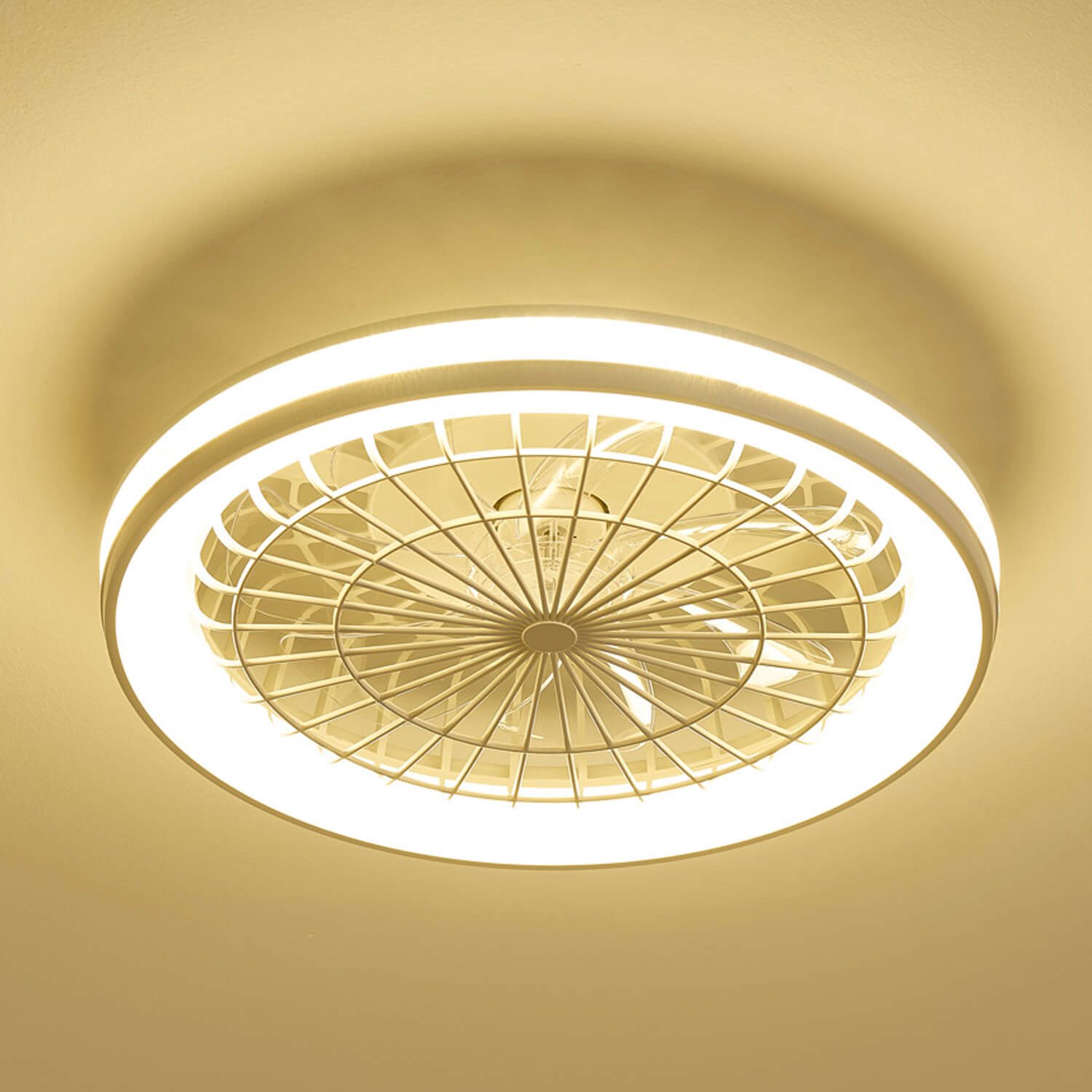 1215 Flush Mount Bladeless Fan Light (0)
