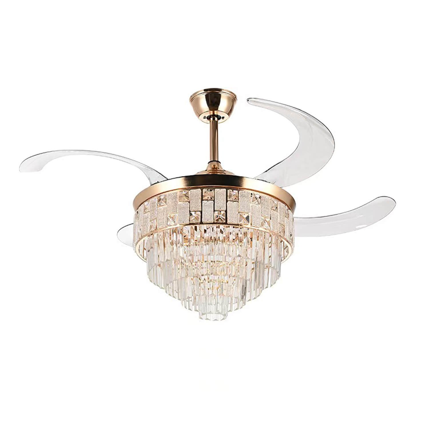 Crystal Retractable Ceiling Fan Mpb111