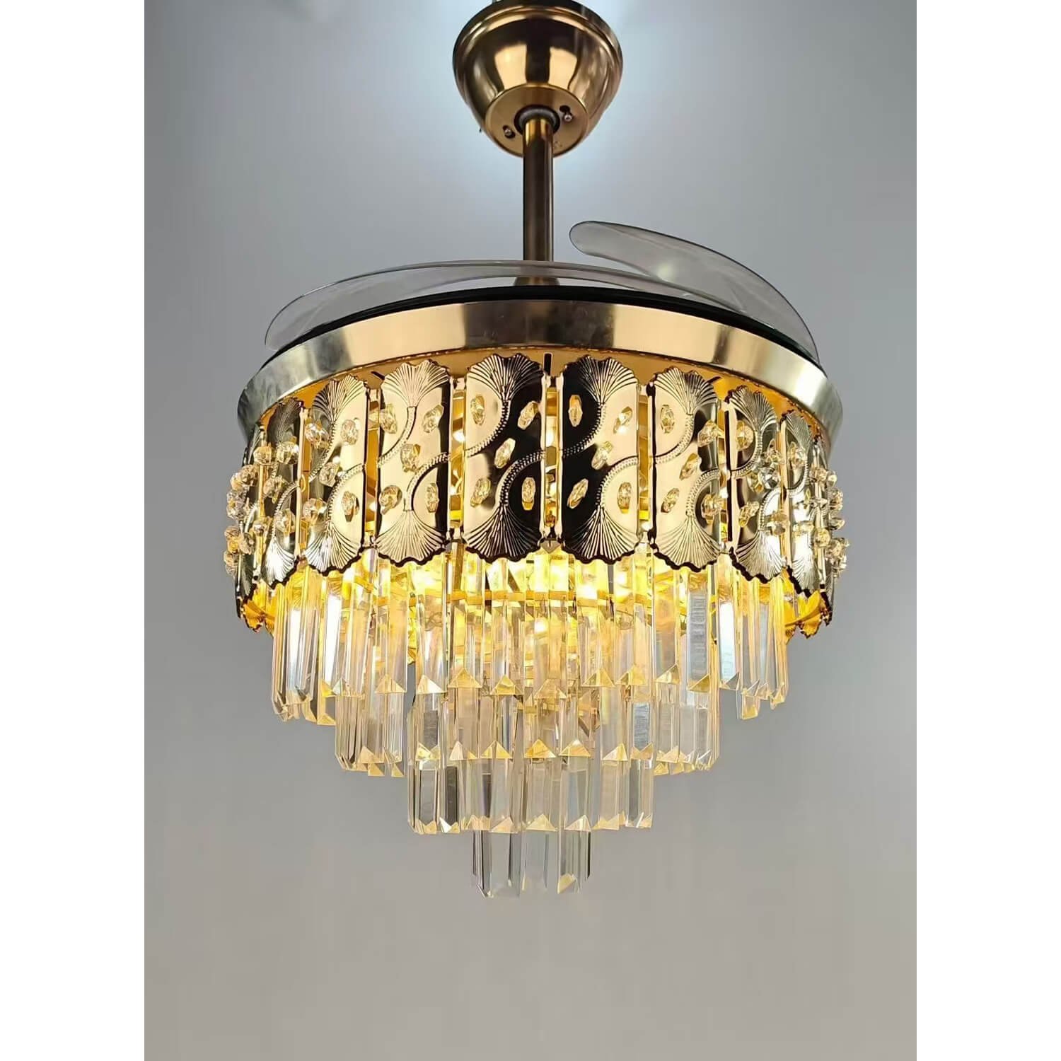 Crystal Retractable Ceiling Fan Mpb113