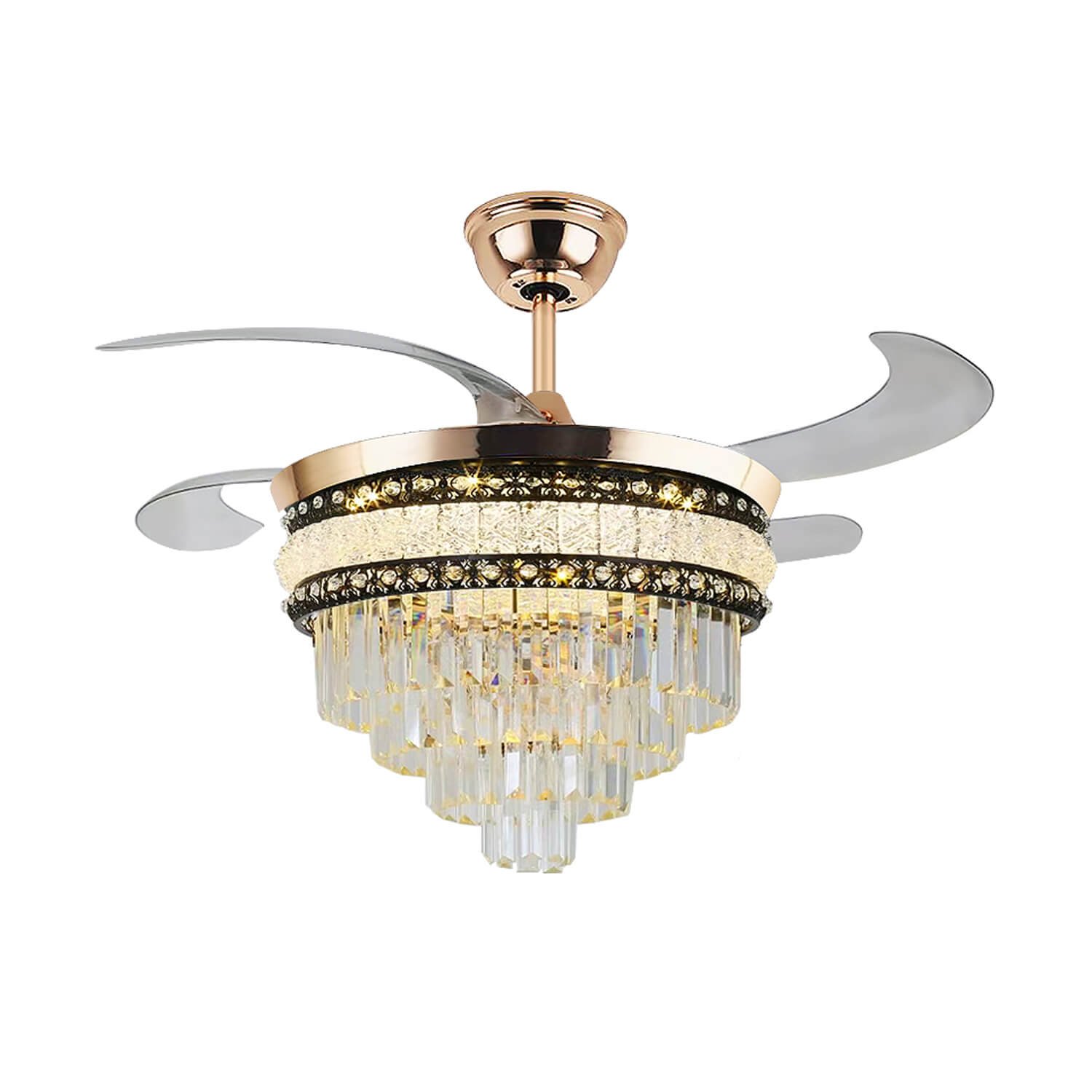 Crystal Retractable Ceiling Fan Mpb127