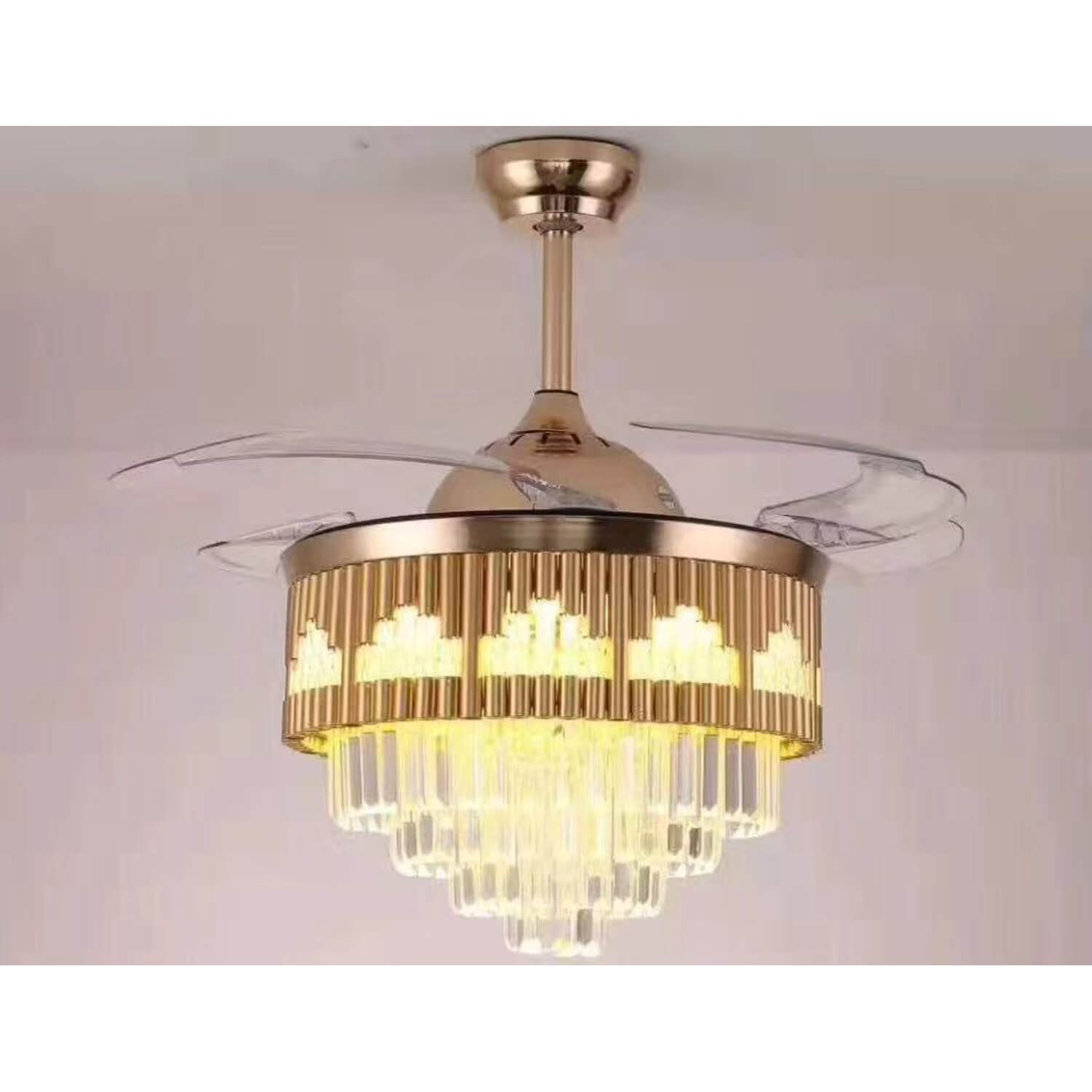 Crystal Retractable Ceiling Fan Mpb157